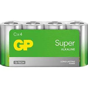 C Baby batterij GP Alkaline Super 1,5V 4 stuks