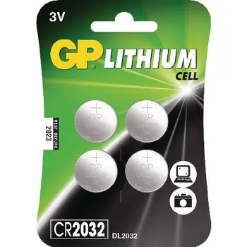 CR2032 GP Lithium knoopcel 3V 4 stuks