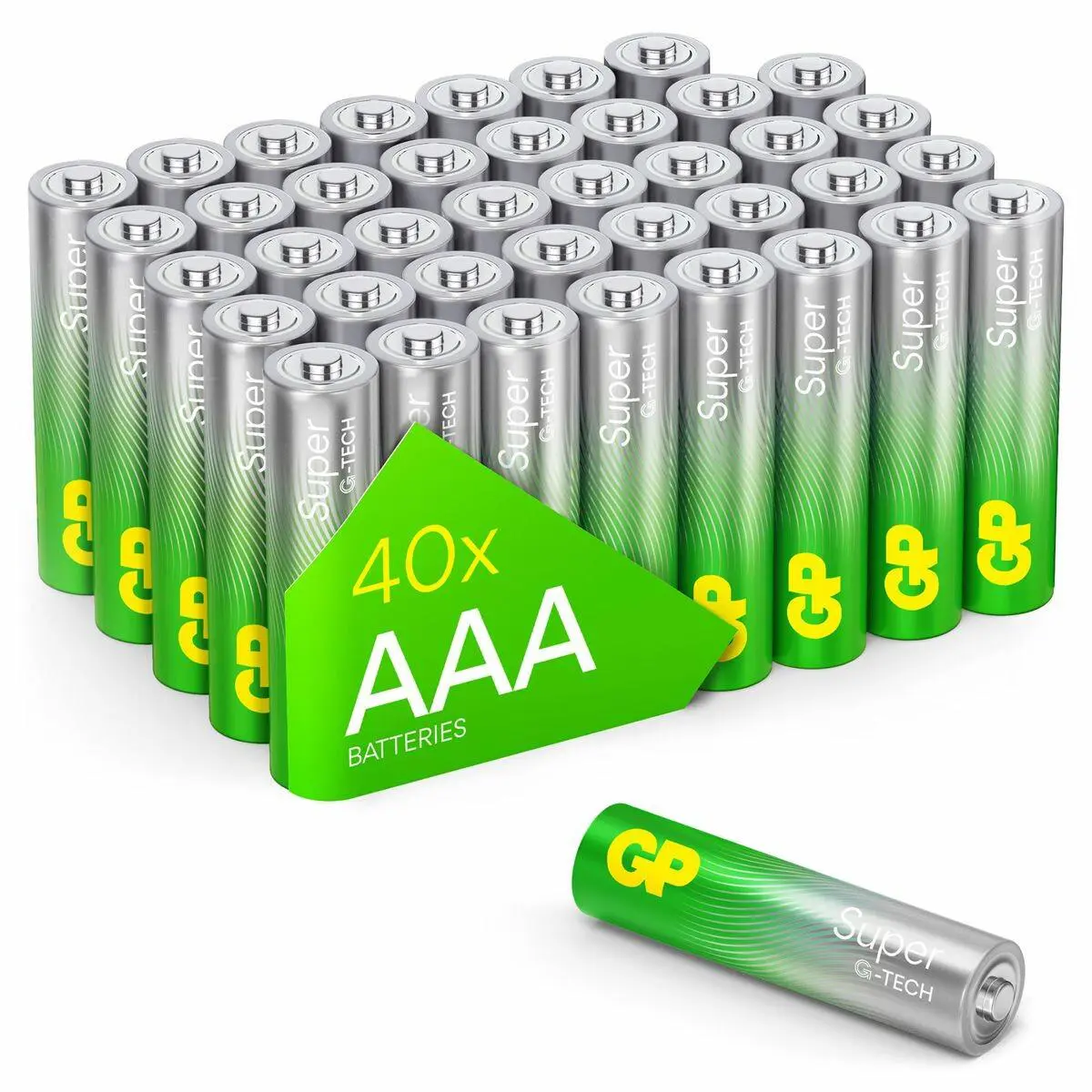 AAA GP Alkaline Super 1,5V 40 stuks