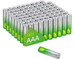 AAA GP Alkaline Super 1,5V 80 stuks