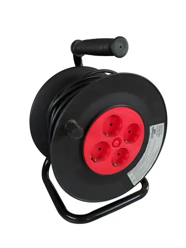 Haspel 25 meter 4-voudig 3 x 1mm²