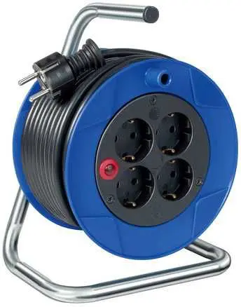 Haspel 15 meter 4-voudig 3 x 1.5mm²