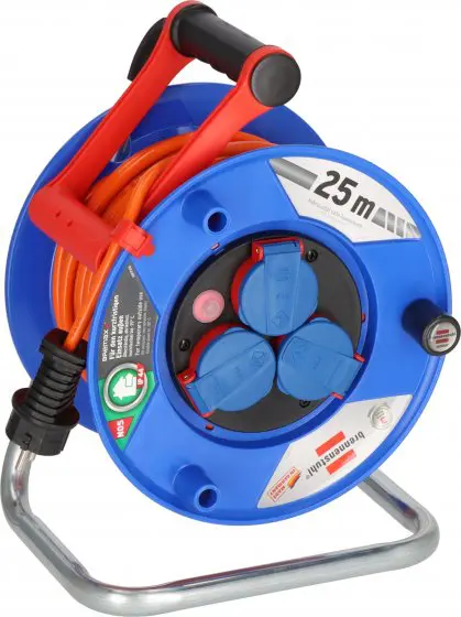 Haspel 25 meter 3-voudig 3 x 1.5mm² IP44