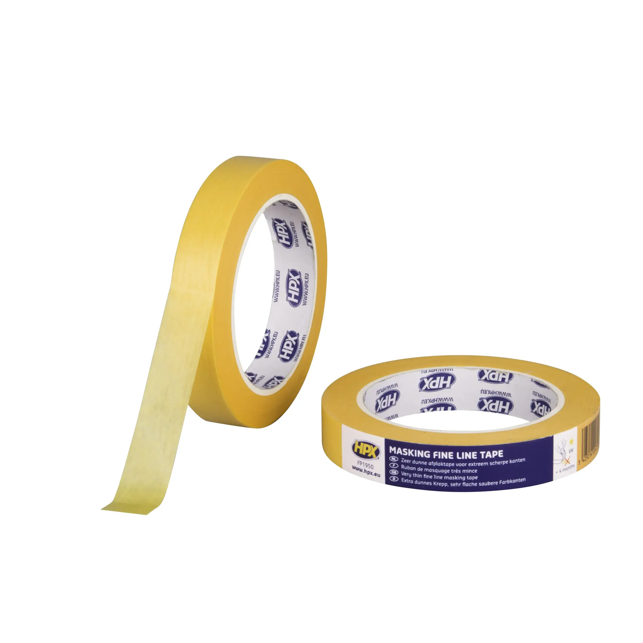 Afneembare tape 4400 – oranje 19mm x 50m