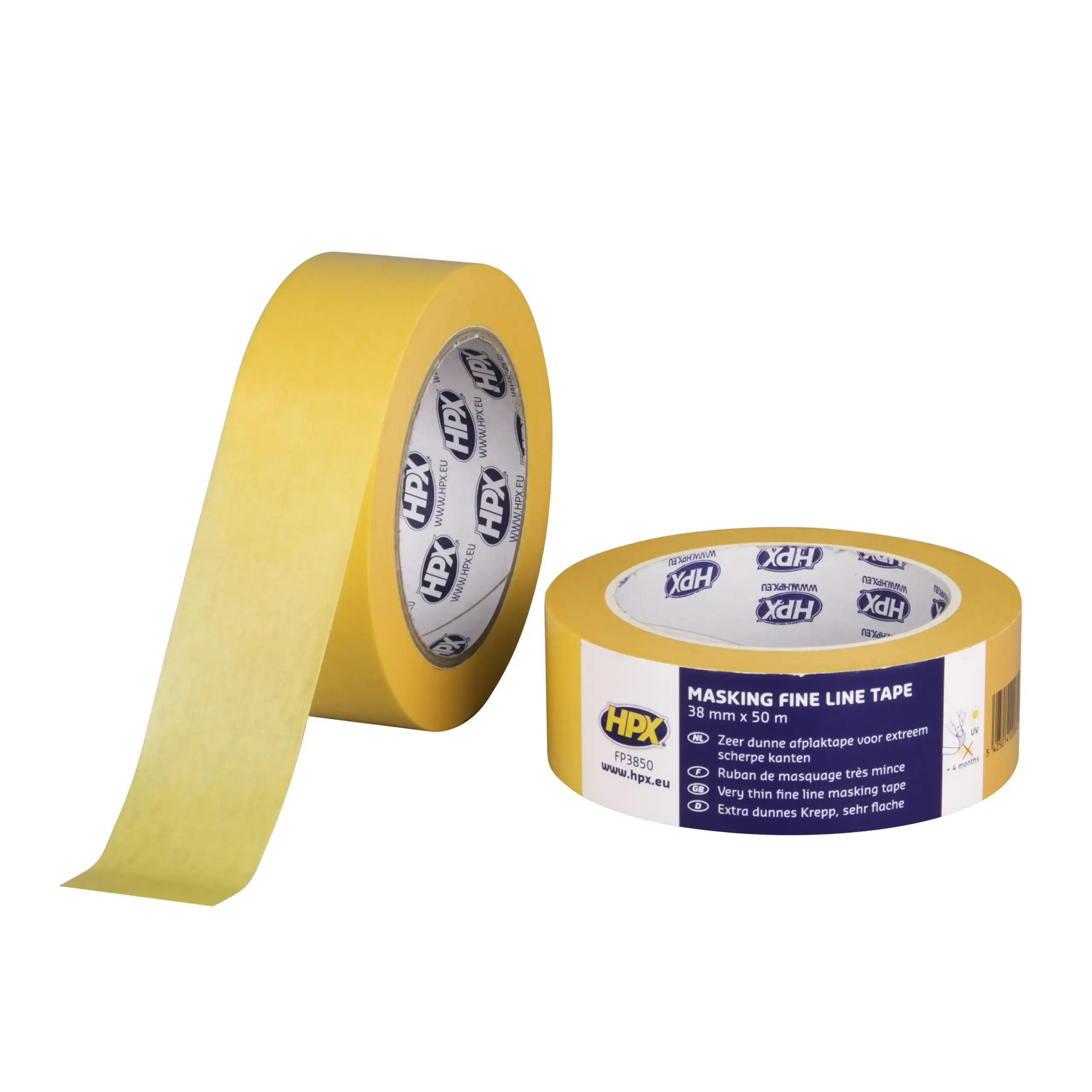Afneembare tape 4400 – oranje 38 mm x 50m