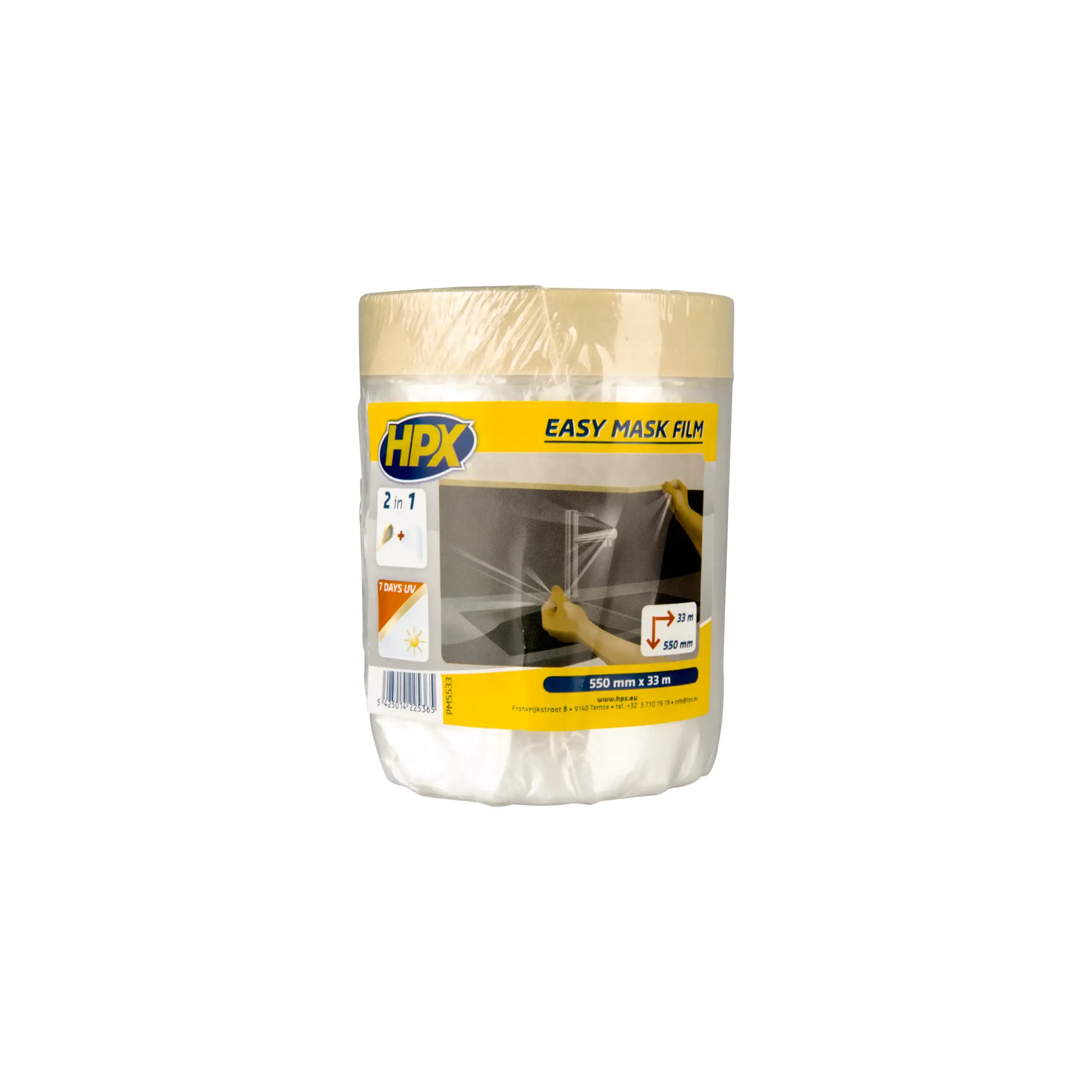 Easy mask film crêpepapier – 550mm x 33m