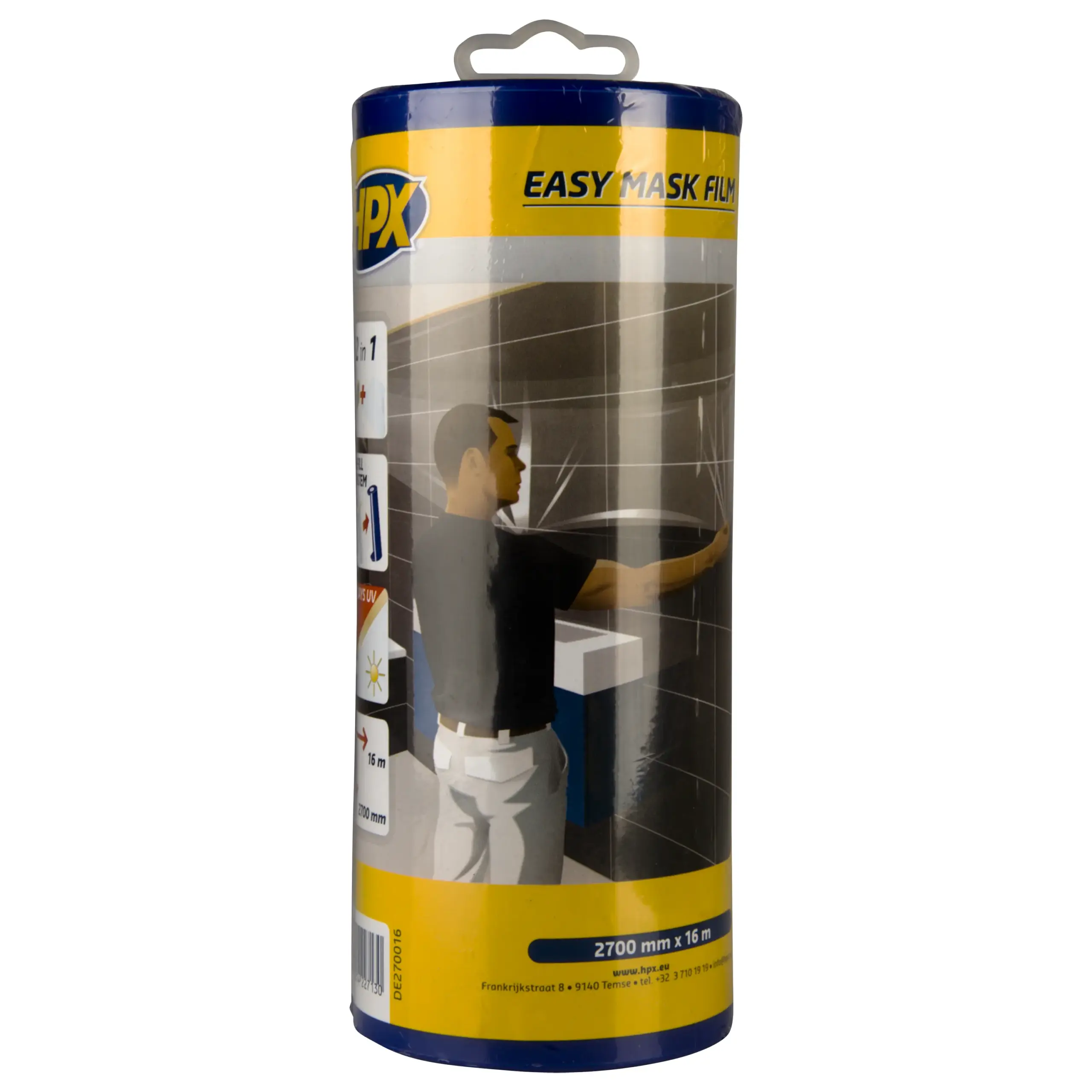 Easy mask film crêpepapier 2700mm x 16m + dispenser