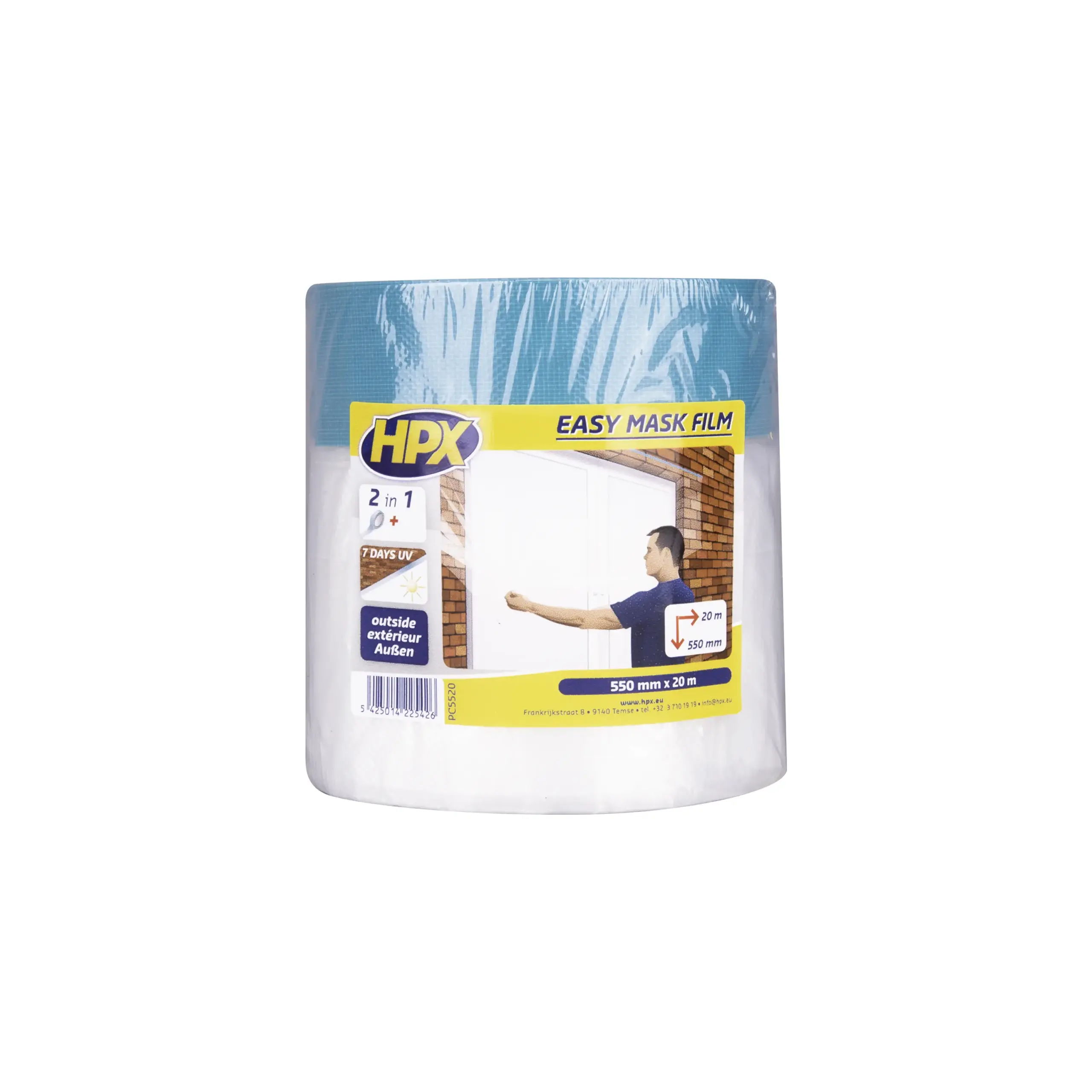 Easy mask film cloth tape – 550mm x 20m