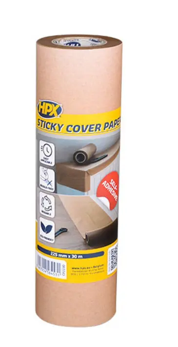 Zelfklevend afdekpapier – 222mm x 30m