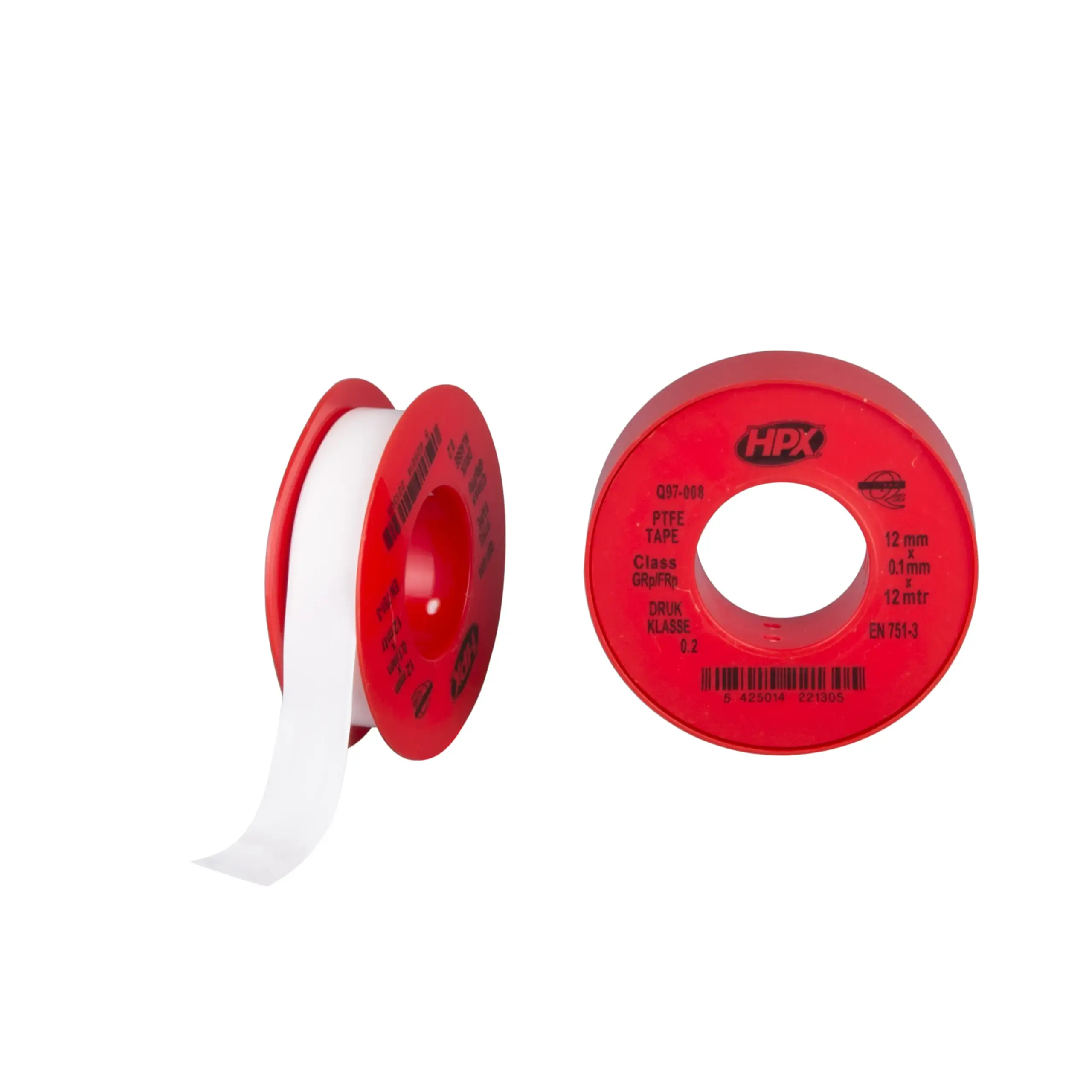 PTFE gasafdichtingstape – wit 12mm x 12m