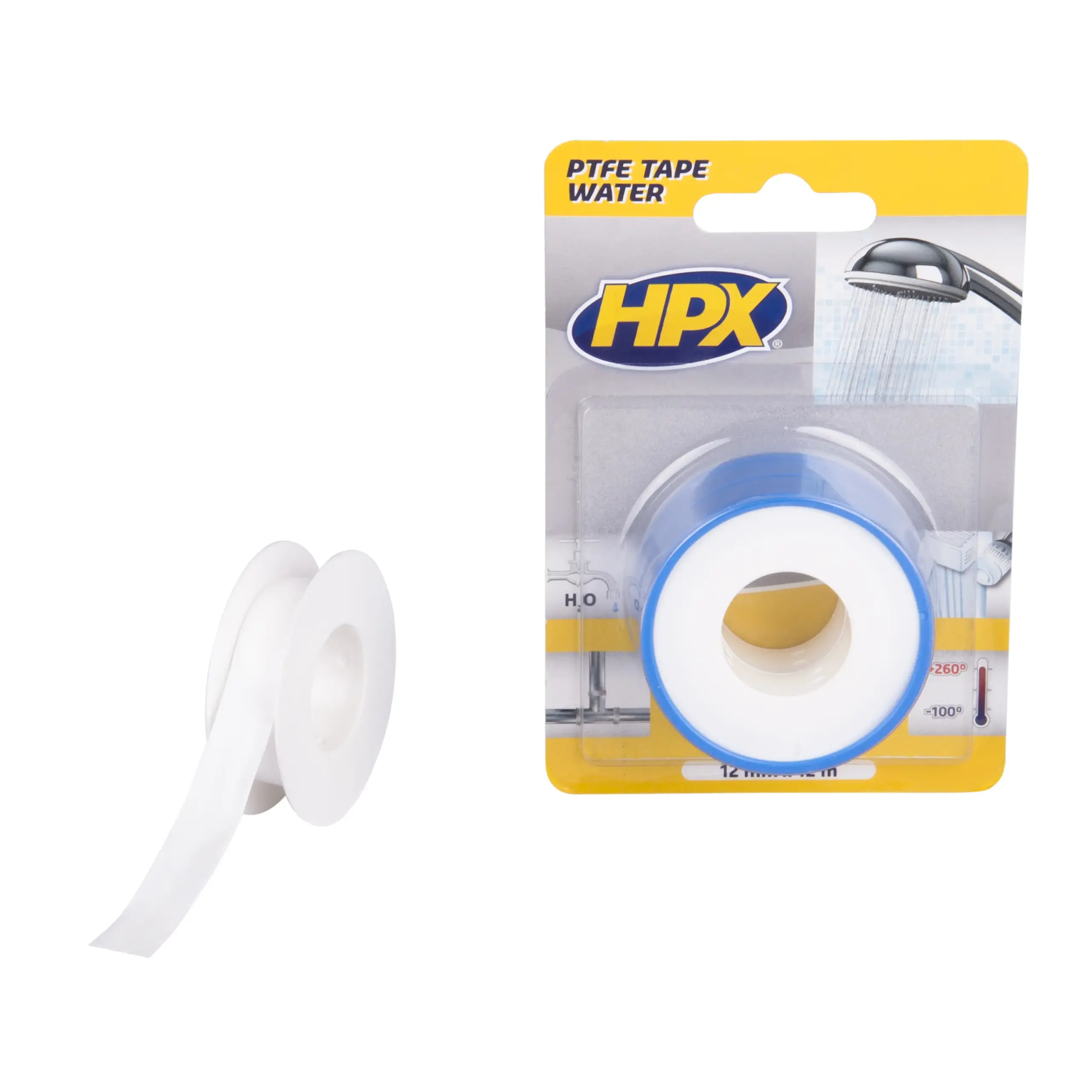 PTFE waterafdichtingstape – wit 12mm x 12m
