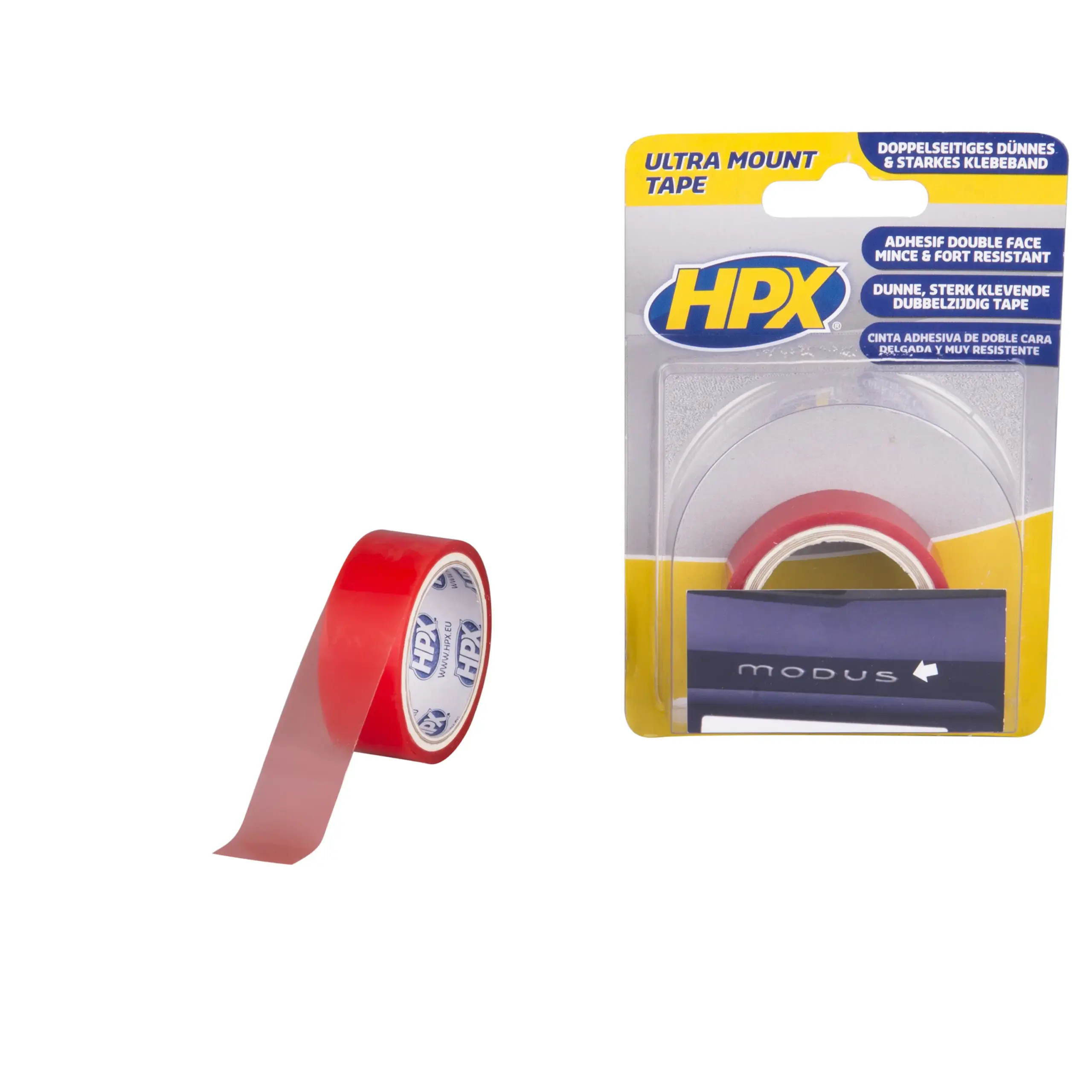 Ultra Mount bevestigingstape – transparant 19mm x 1,5m