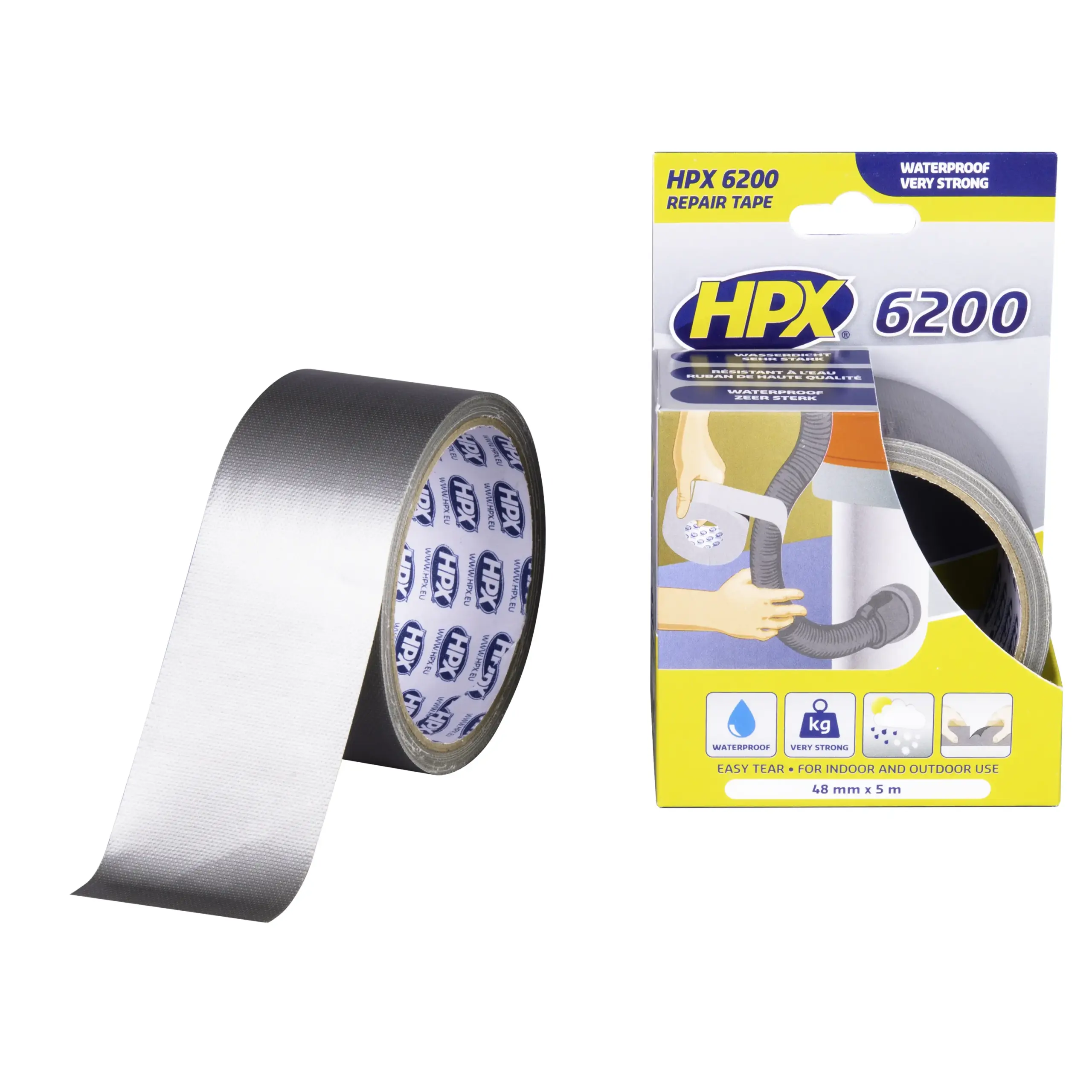 Pantsertape – zilver 48mm x 5m
