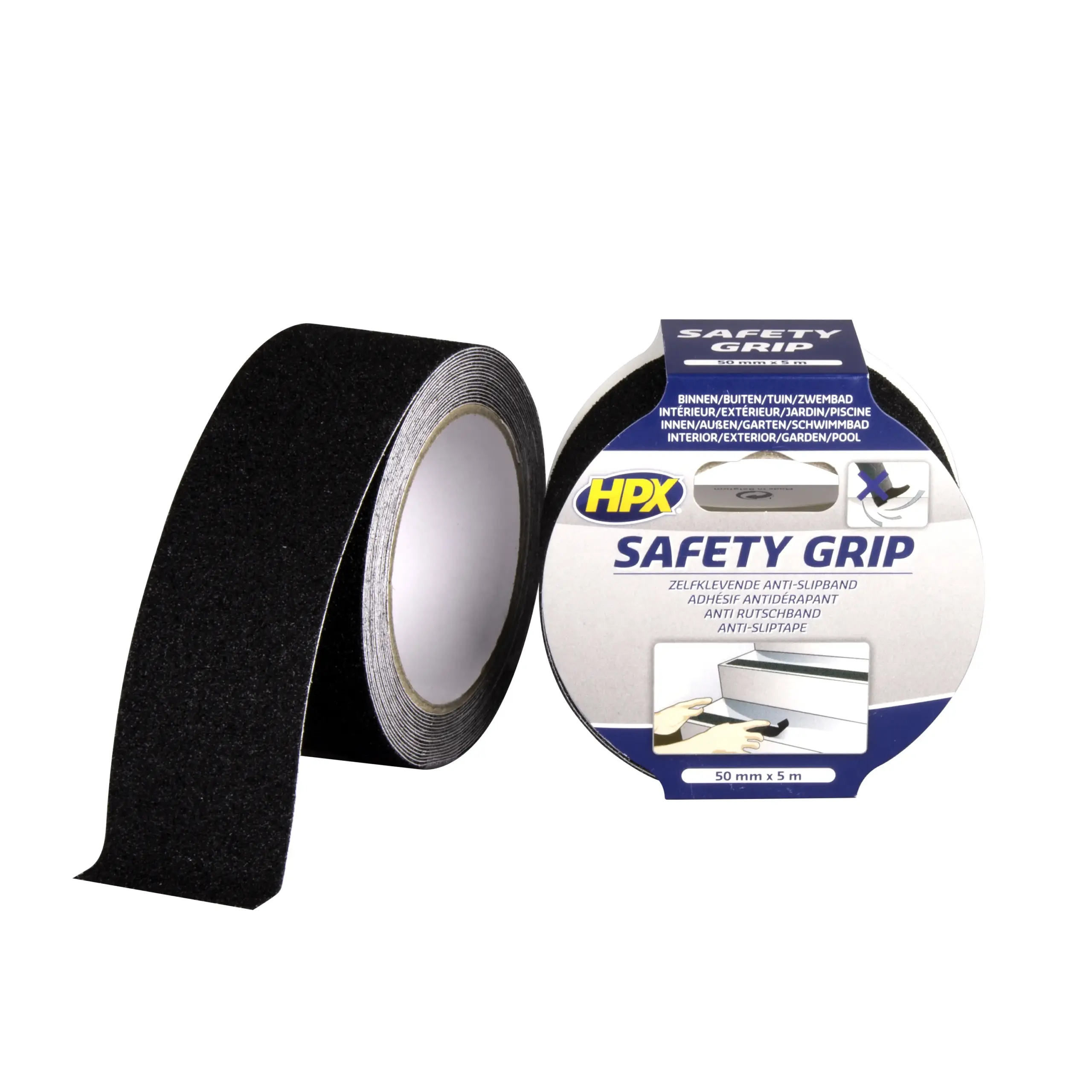 Anti-slip tape – zwart 50mm x 5m