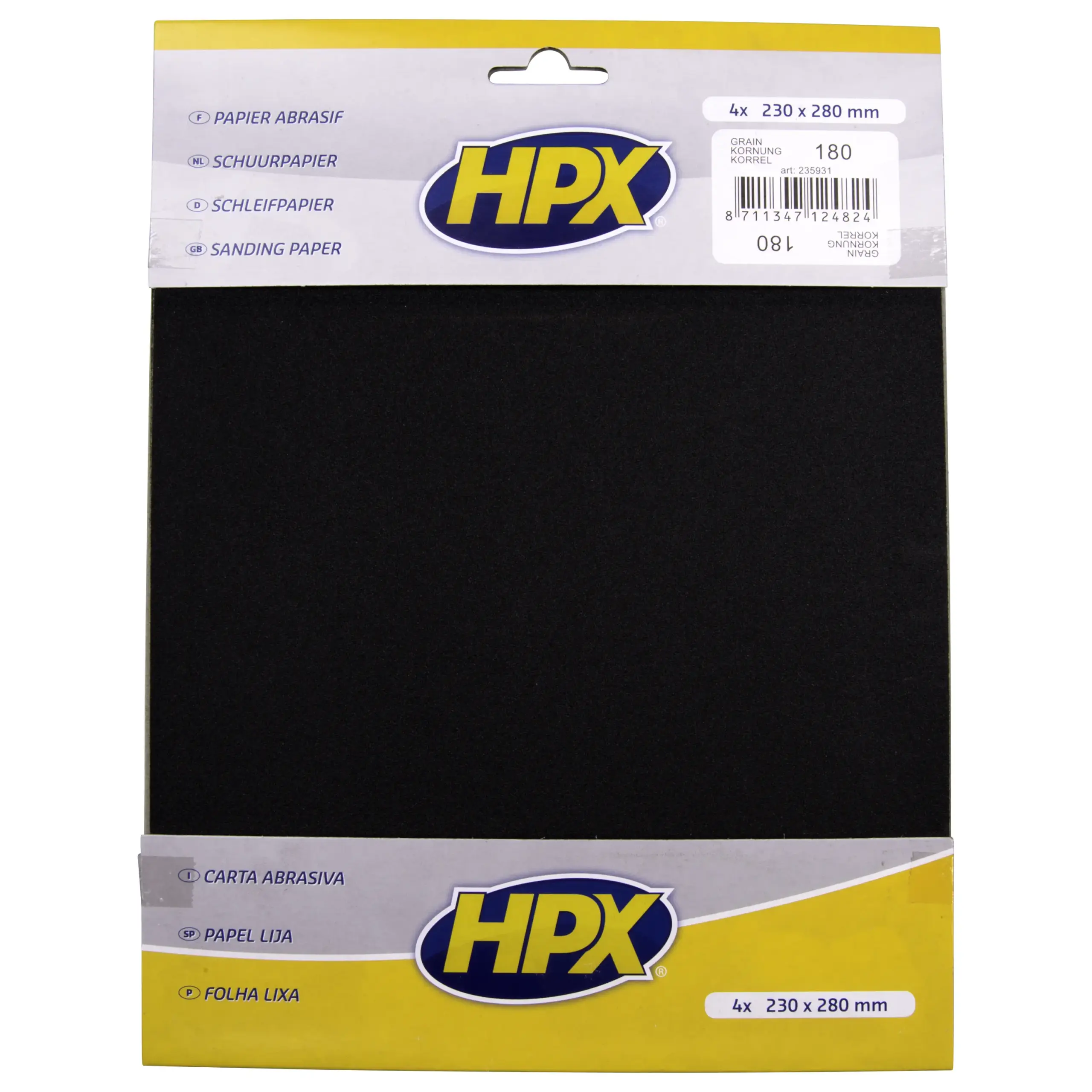 Schuurpapier P180 x 4
