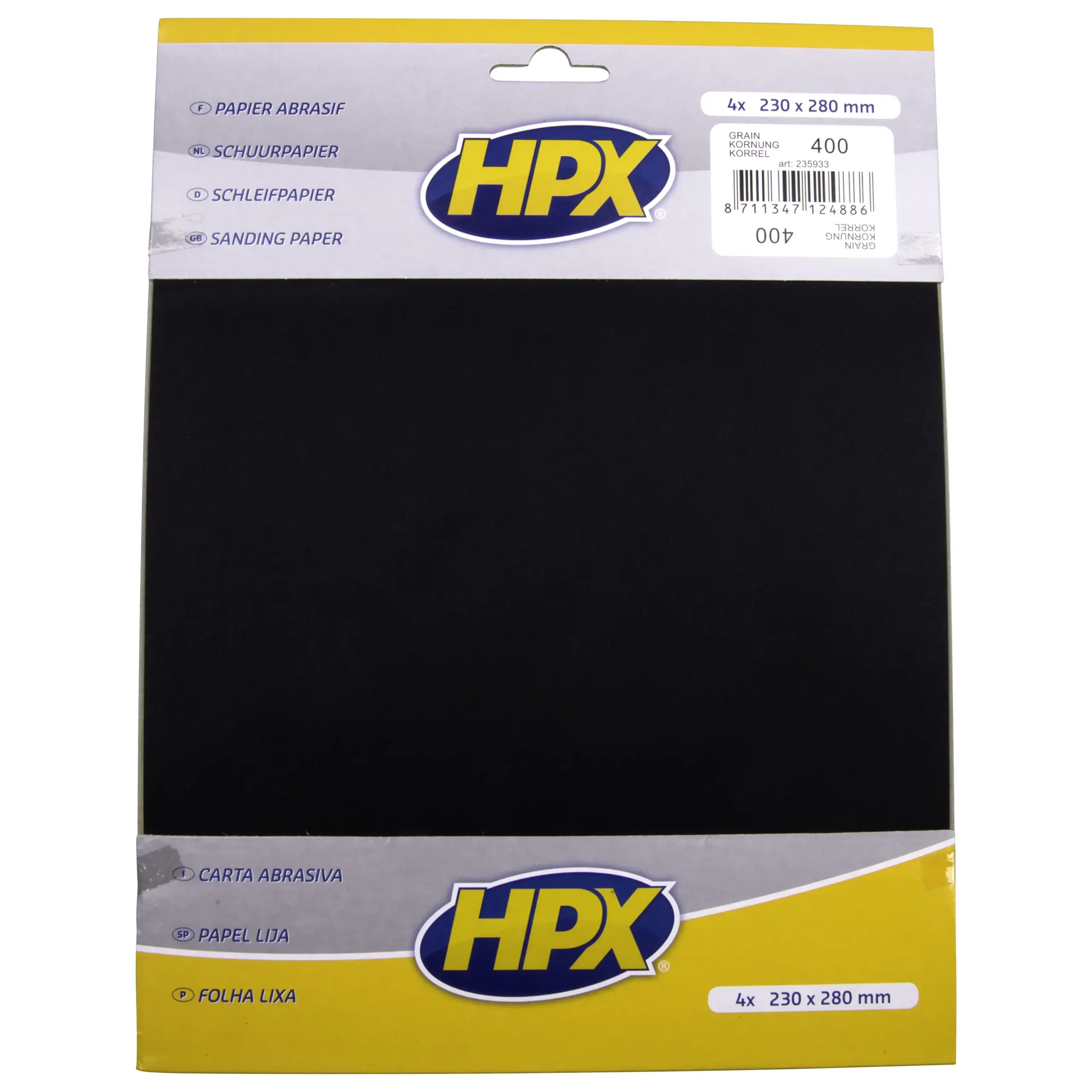 Schuurpapier P400 x 4