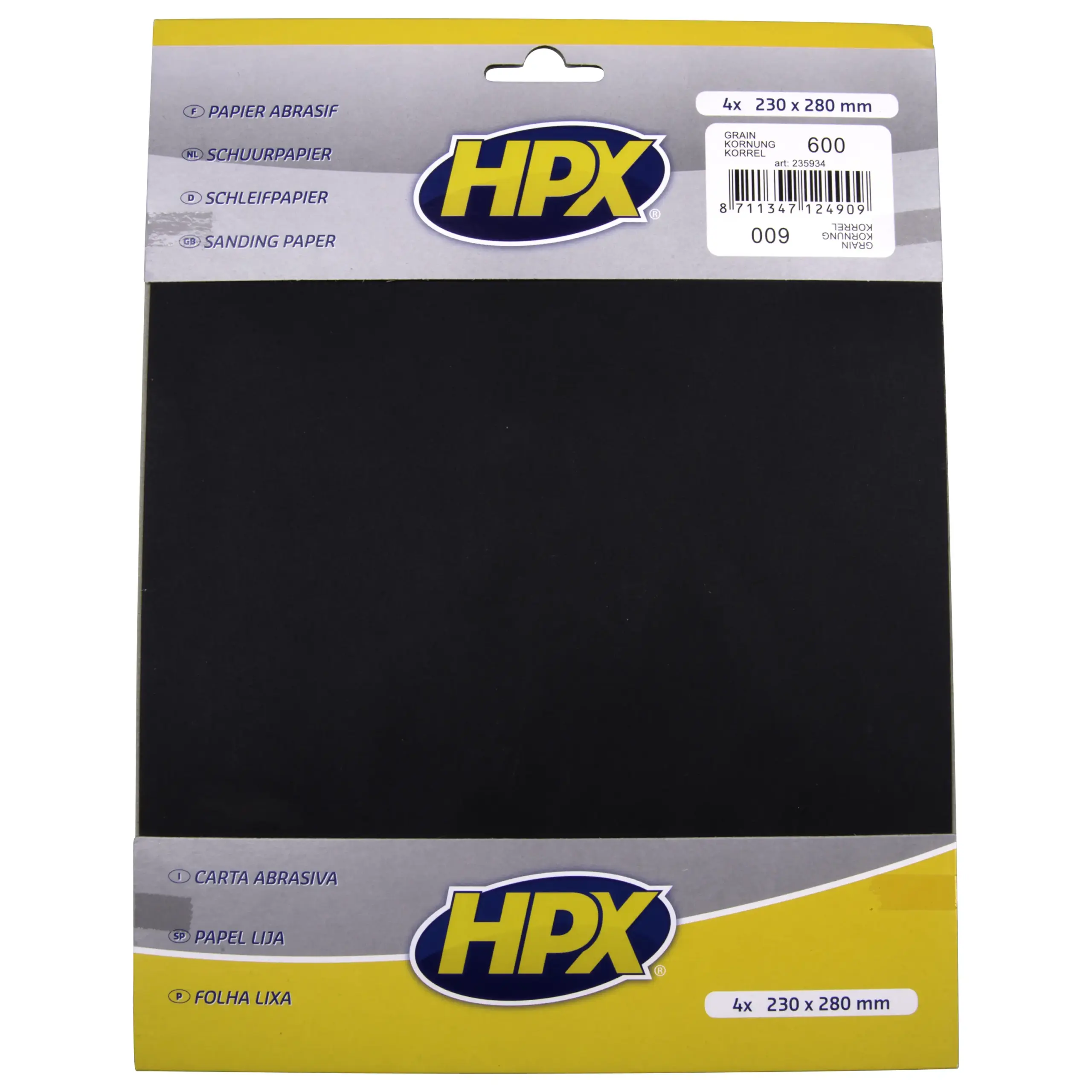 Schuurpapier P600 x 4