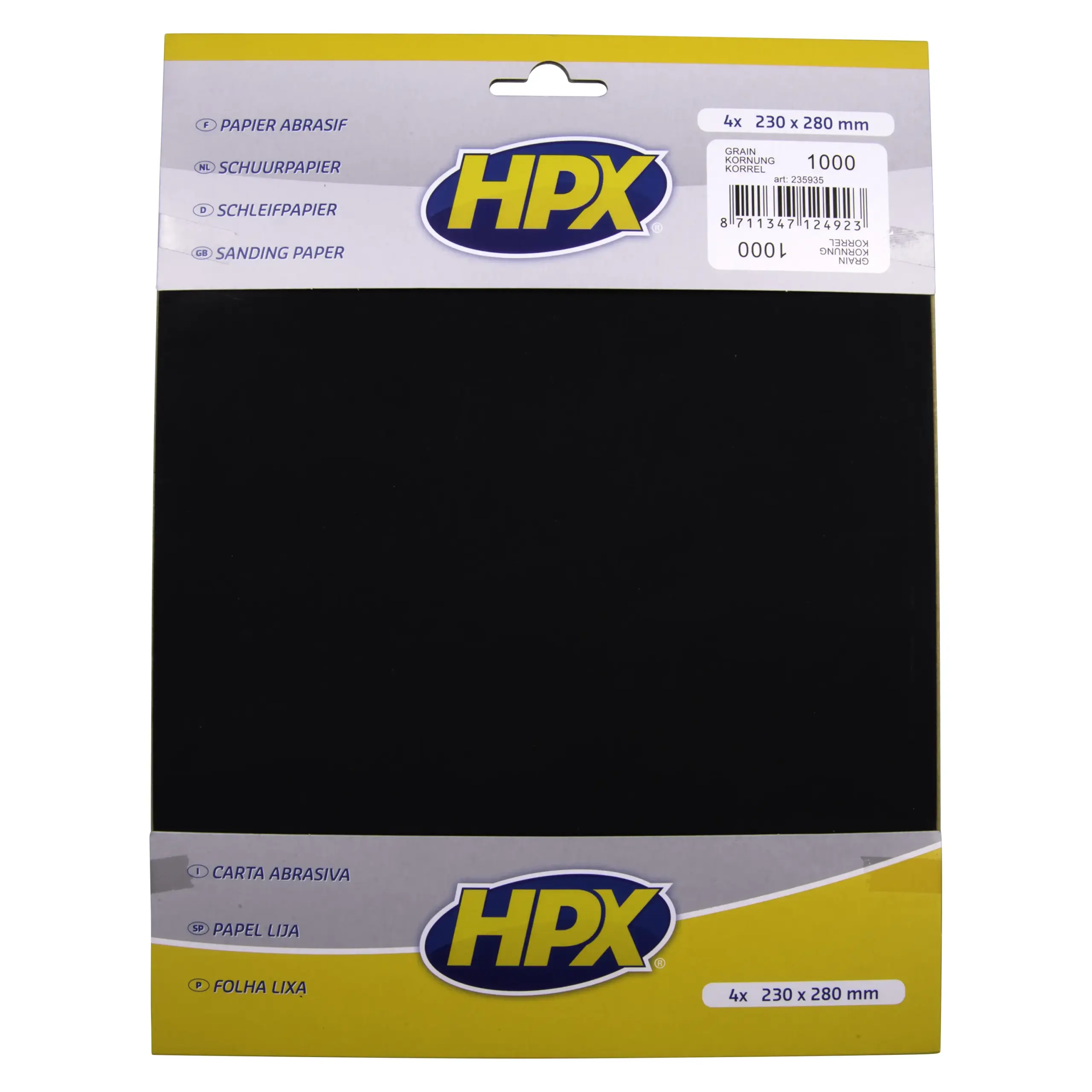 Schuurpapier P1000 x 4