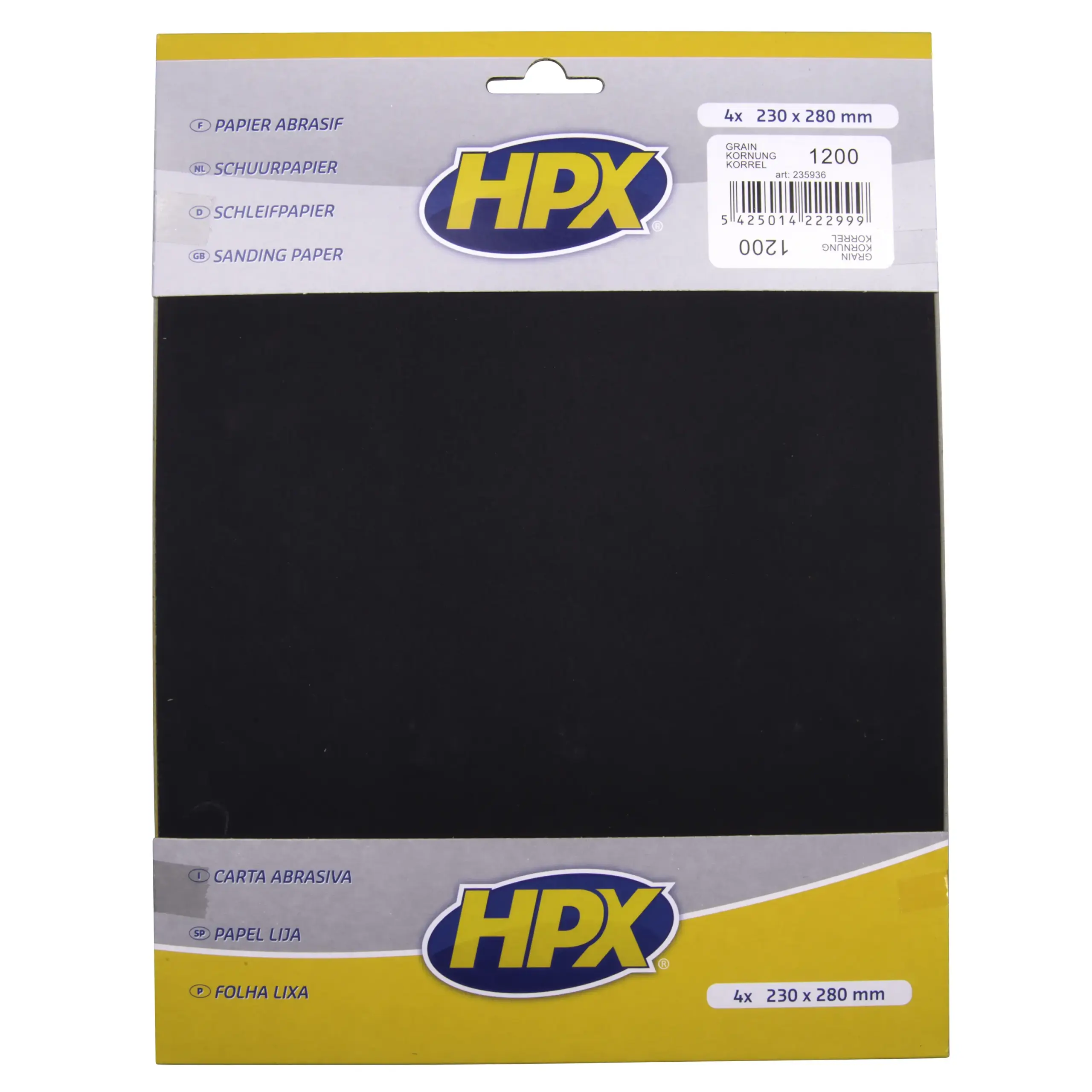 Schuurpapier P1200 x 4
