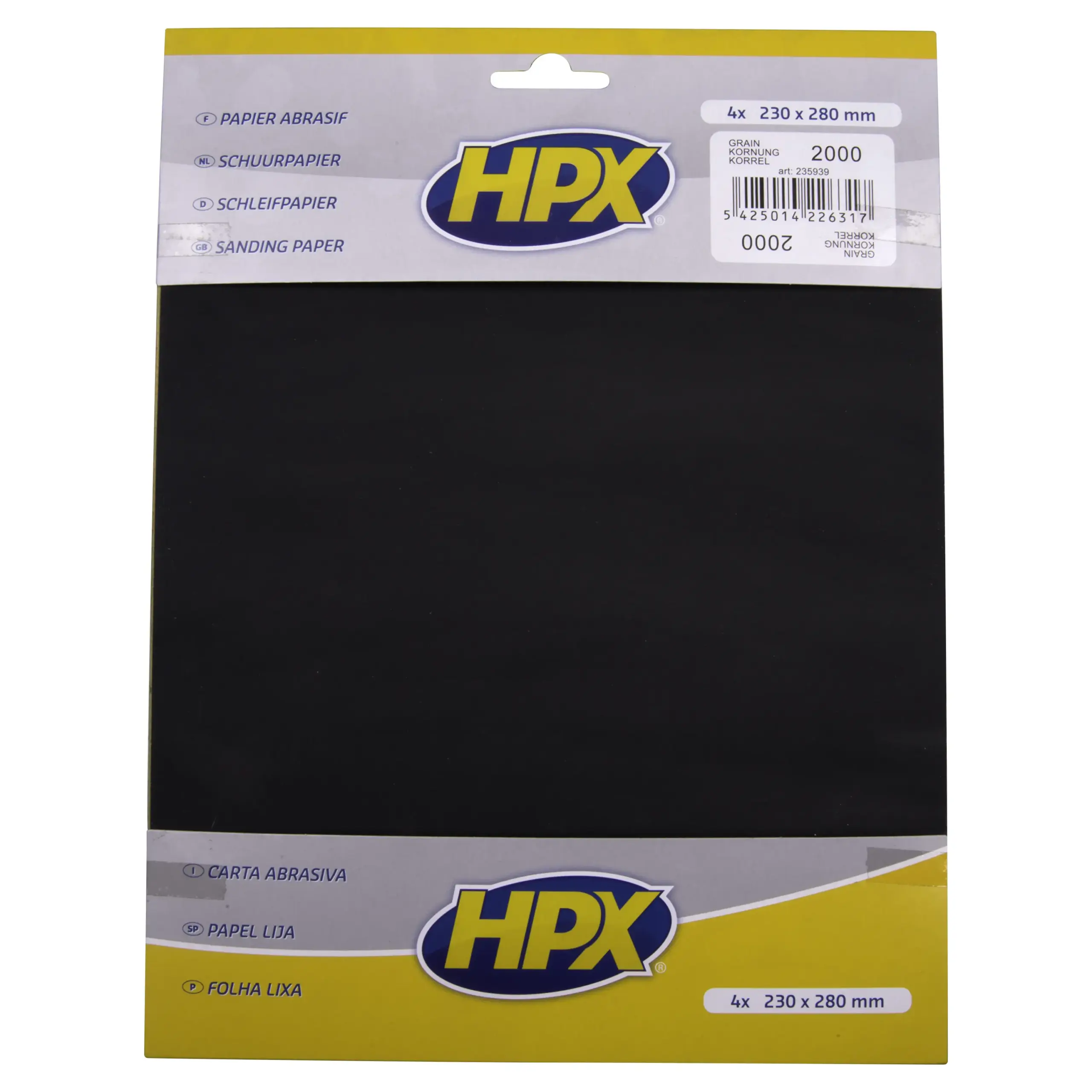 Schuurpapier P2000 x 4