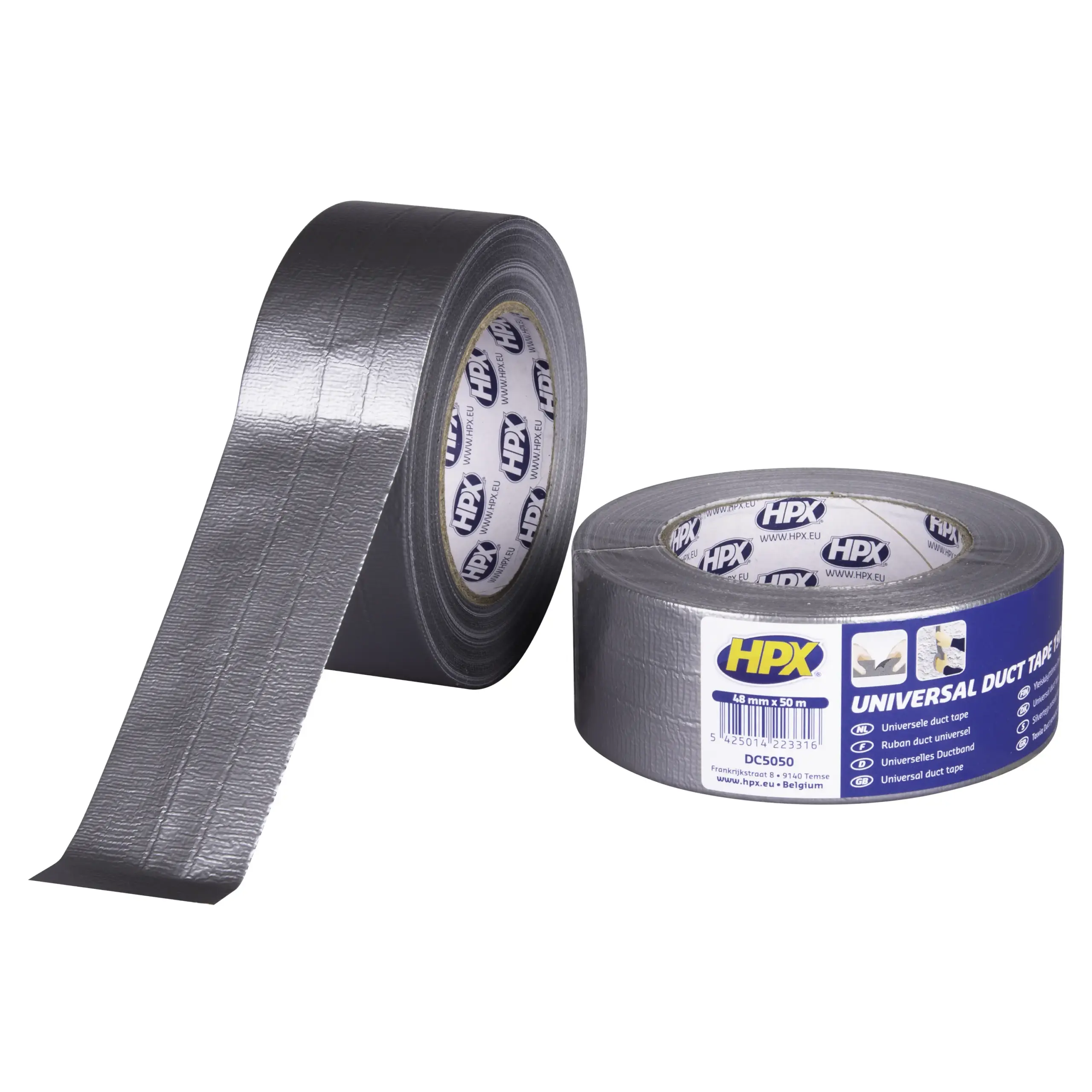 Duct tape 1900 – zilver 50mm x 50m