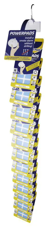 12x Dubbelzijdige bevestigingspads ( 10 stuks )  20×40 mm + Hangstrip