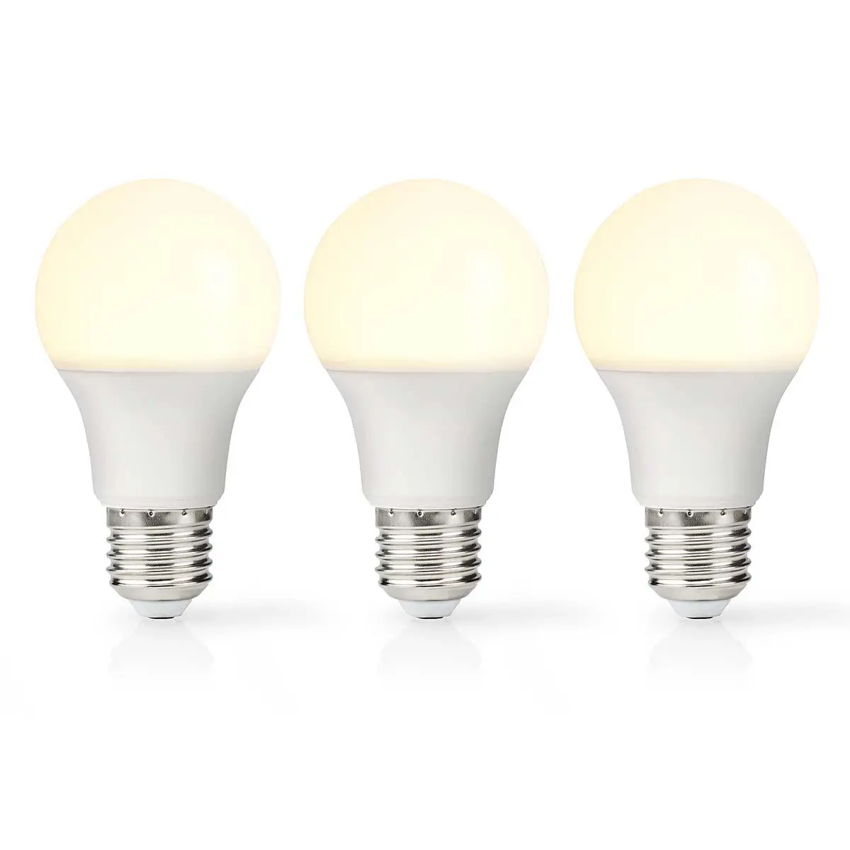 Standaard E27 9,6W Mat 3-pack