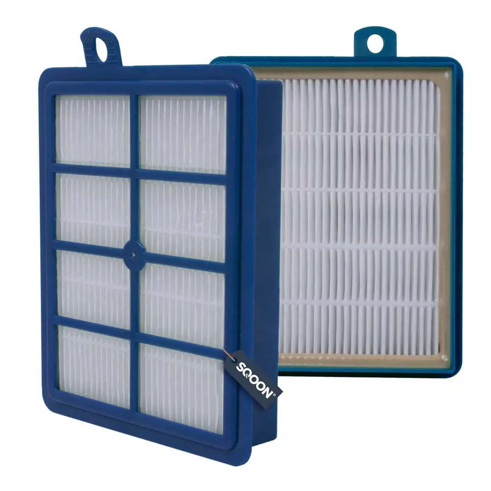 SQOON Filter geschikt voor Philips FC8031 H12 Blauw HEPA