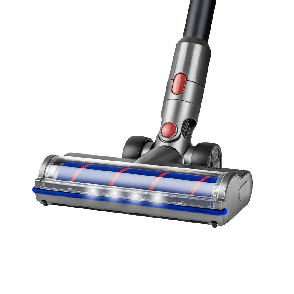 SQOON Borstel geschikt voor Dyson V7 / V8 / V10 / V11 / V15 electrisch roterend met LED en zachte borstel