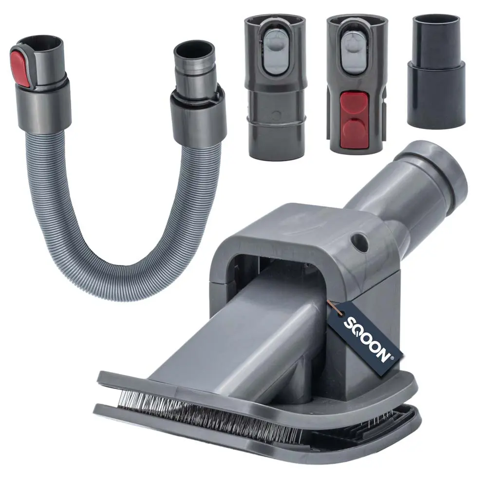 SQOON Borstelset geschikt voor Dyson V8 / V11 / V12 / V15s voor honden- kattenharen 5-delig