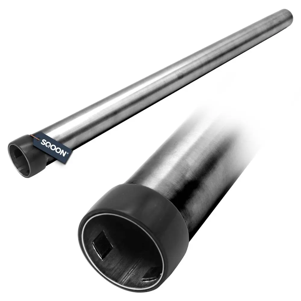 SQOON Zuigbuis 32 mm metaal chroom met ring