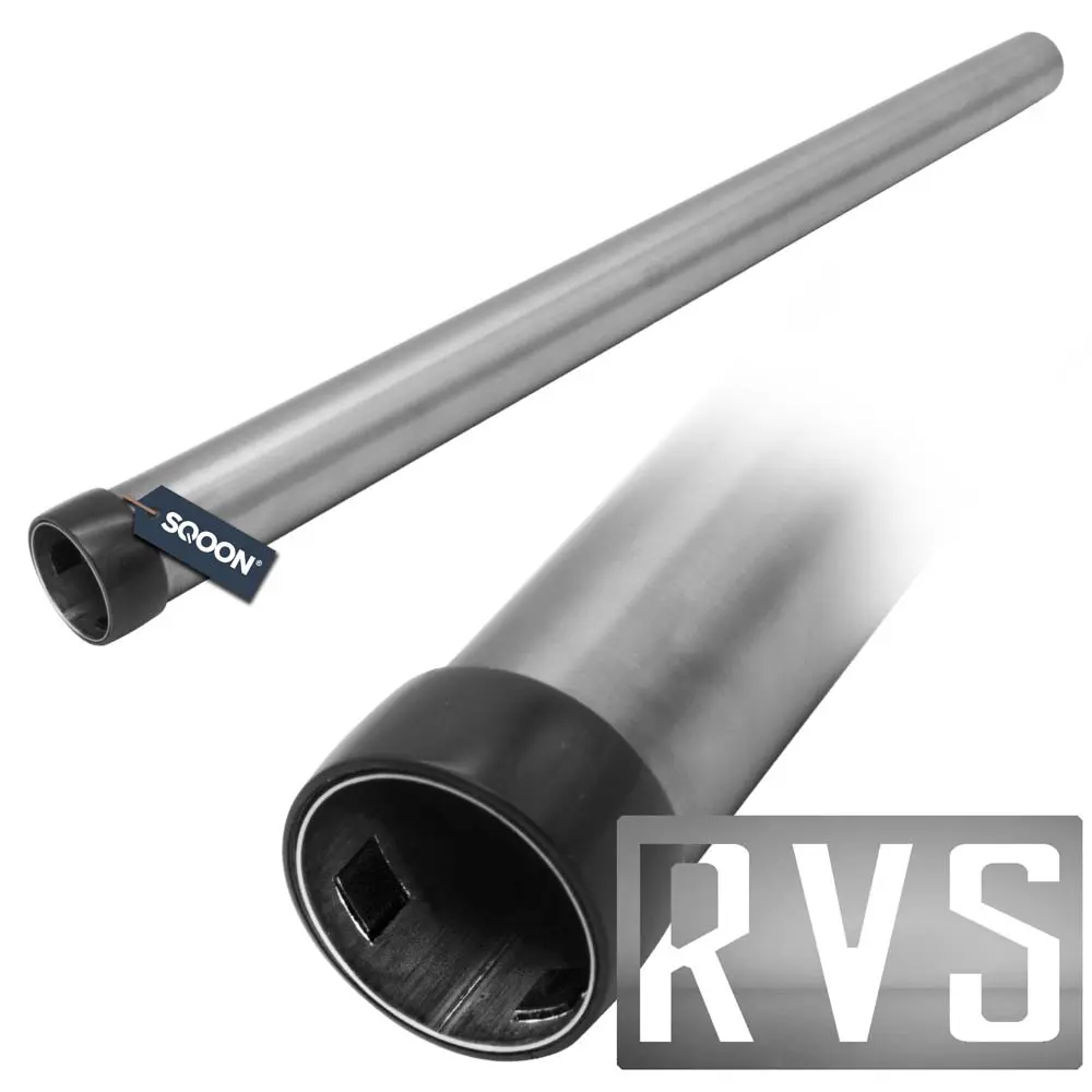 SQOON Zuigbuis 35 mm RVS met ring