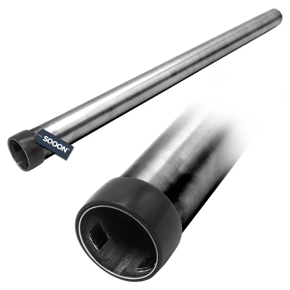 SQOON Zuigbuis 35 mm metaal chroom met ring
