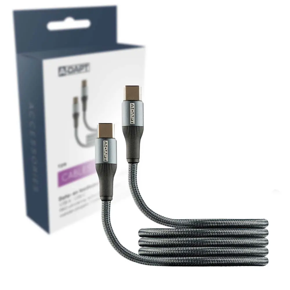 Data-/laadkabel USB-A > USB-C 1m PRO grijs