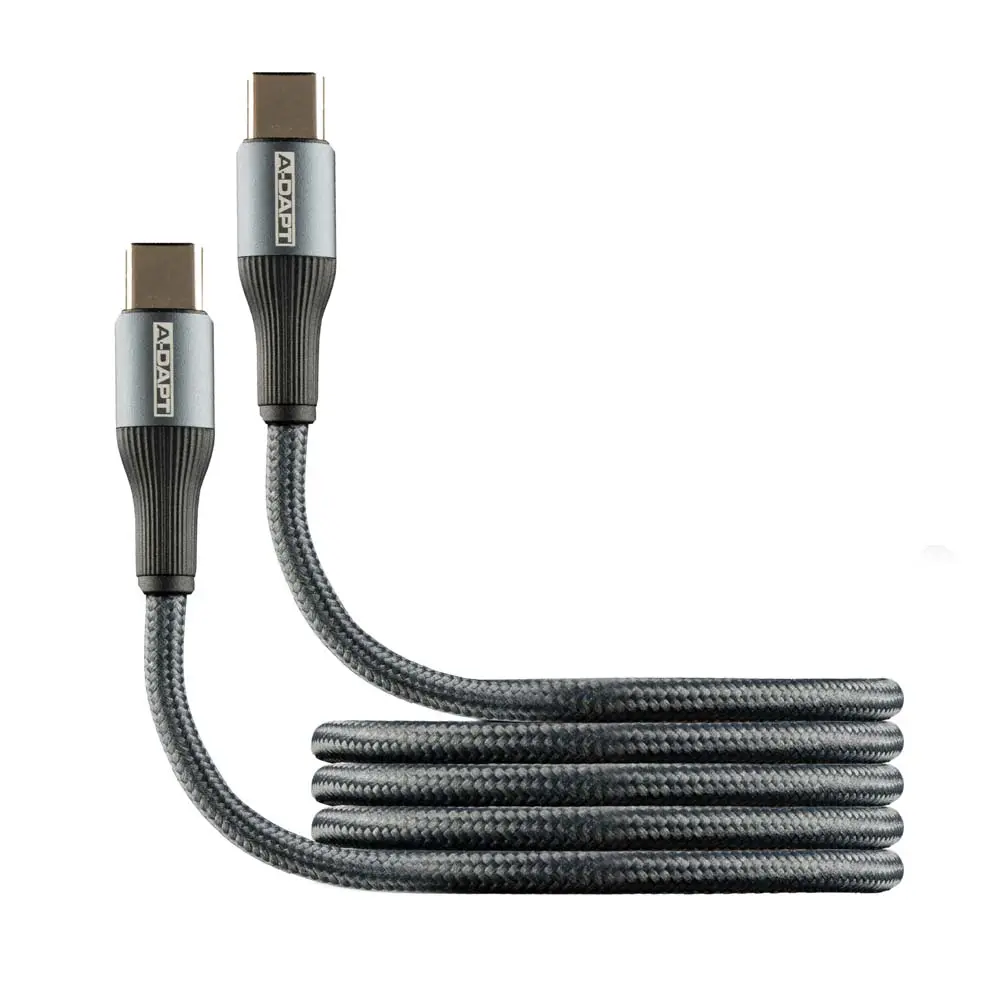 Data en laadkabel USB-A > USB-C 1m PRO grijs