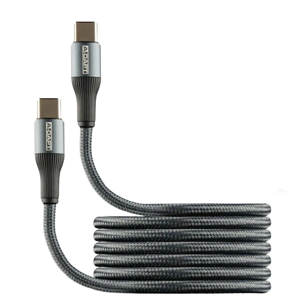 Data en laadkabel USB-C > USB-C 2m PRO grijs