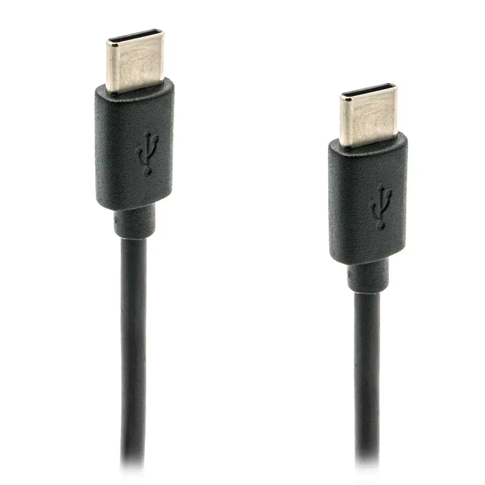 Data en laadkabel USB-C > USB-C 2m zwart