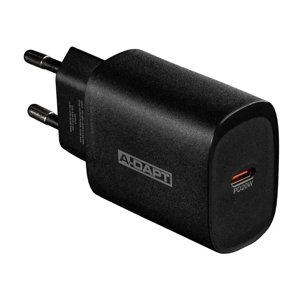 Thuislader 20W 1x USB-C PD zwart