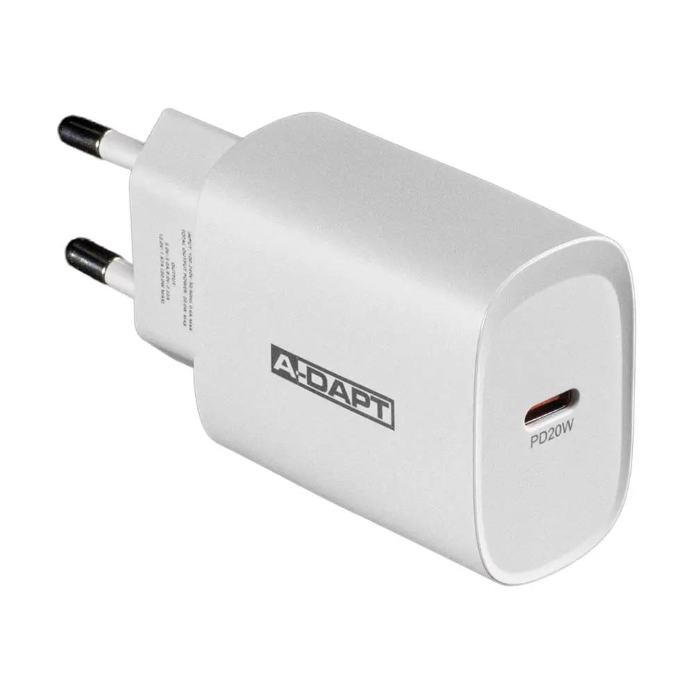 Thuislader 20W 1x USB-C PD wit