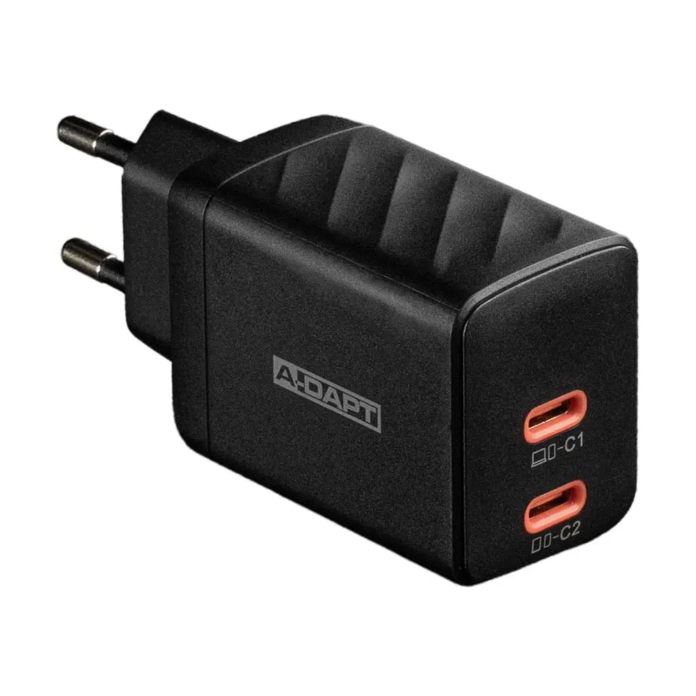 Thuislader 45W 2x USB-C PD zwart
