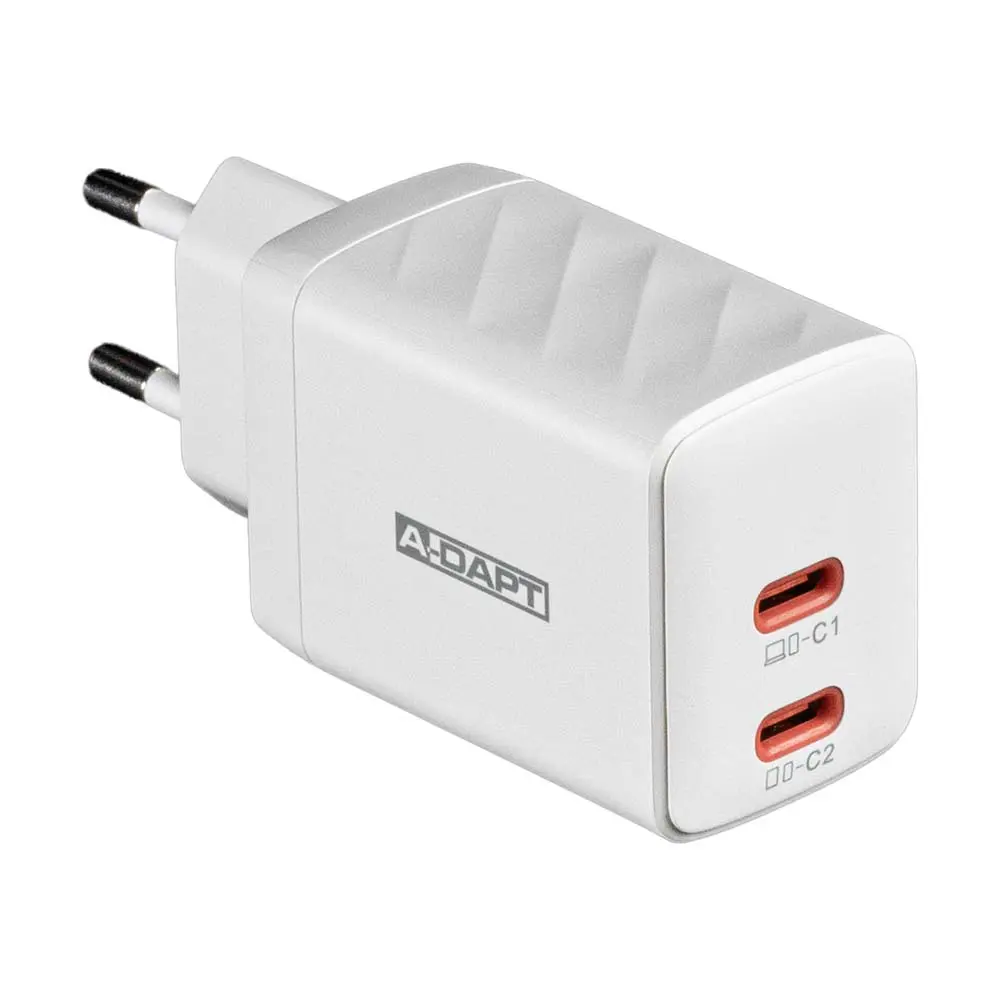 Thuislader 45W 2x USB-C PD wit