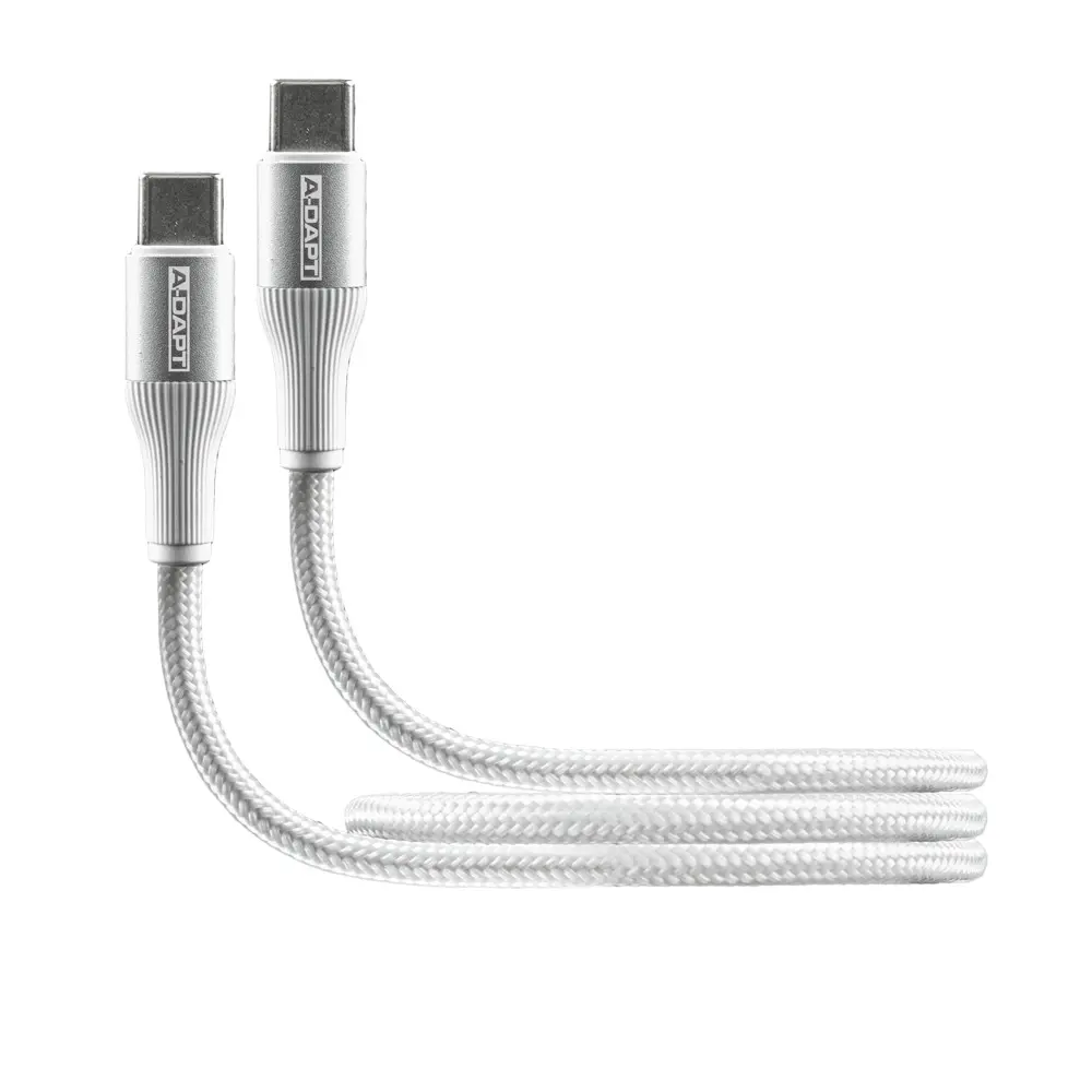 Data en laadkabel USB-C > USB-C 0.5m PRO wit