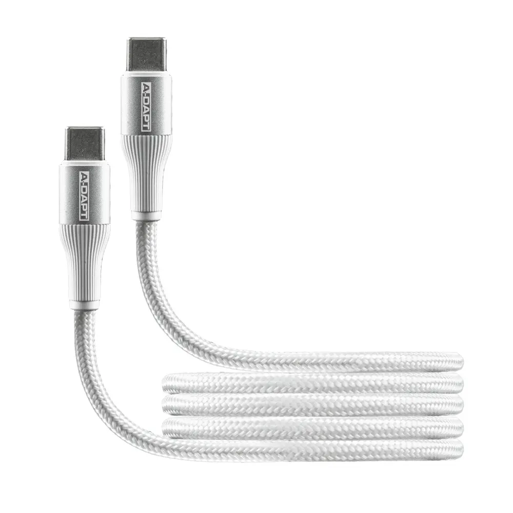 Data en laadkabel USB-C > USB-C 1m PRO wit