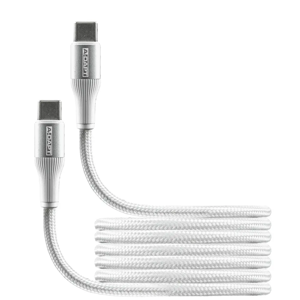 Data en laadkabel USB-C > USB-C 2m PRO wit
