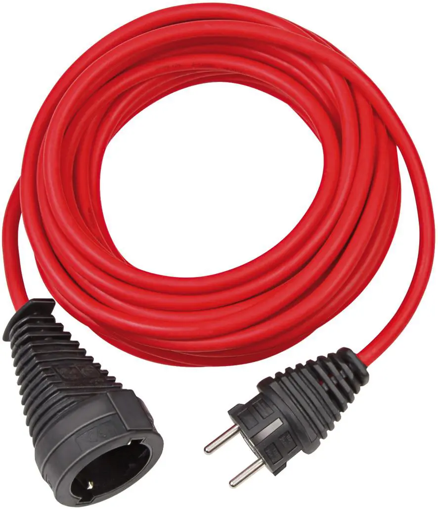 Verlengsnoer 10 meter rood 3 x 1,5 mm² IP20 FR