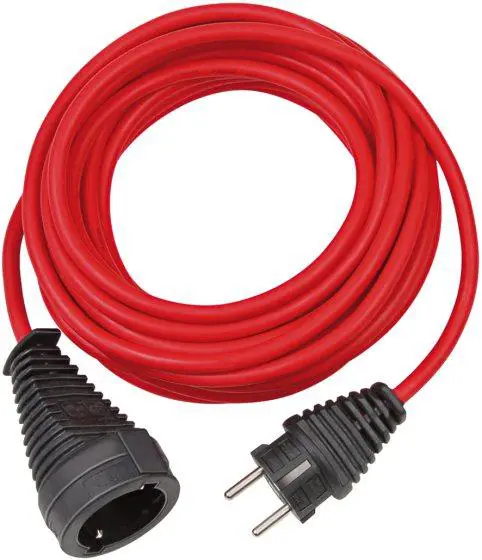 Verlengsnoer 25 meter rood 3 x 1,5 mm² IP20 FR