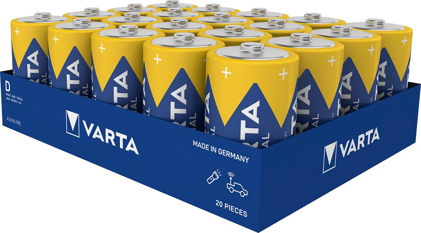 Varta Industrial PRO D  (20 Pieces Per Tray)