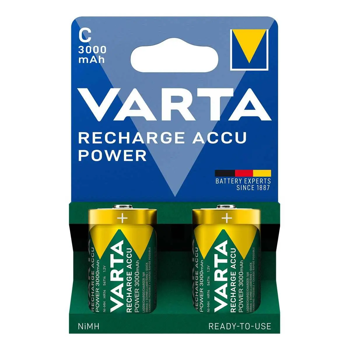 Varta Recharge Accu Power C 3000mAh Blister 2