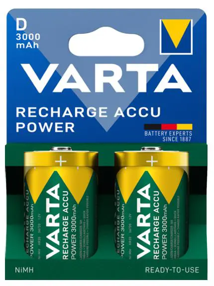 Varta Recharge Accu Power D 3000mAh Blister 2