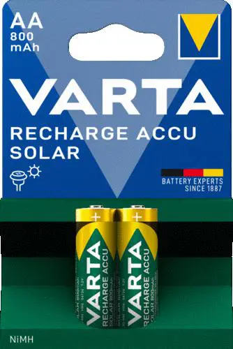 Varta Recharge Accu Solar AA 800mAh Blister 2